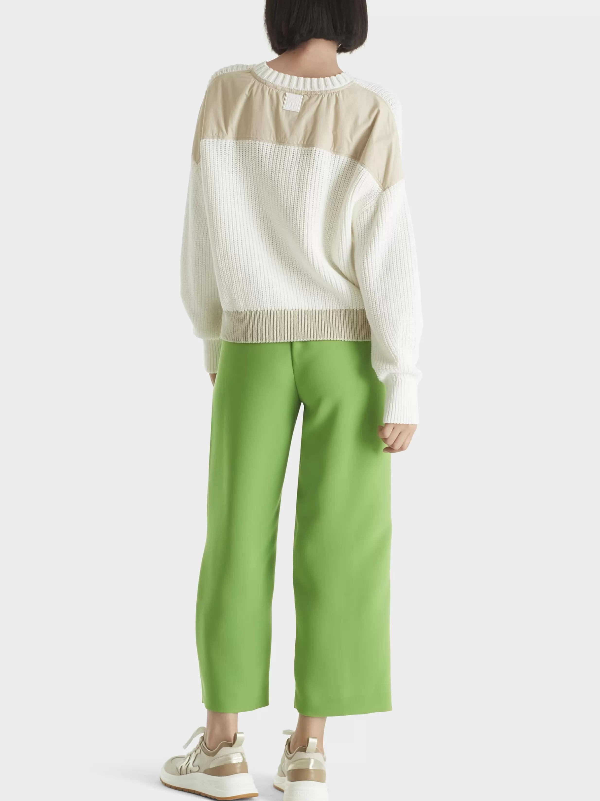 Store Marc Cain Weichfallende Hose WELLINGTON in ¾ Länge granny smith