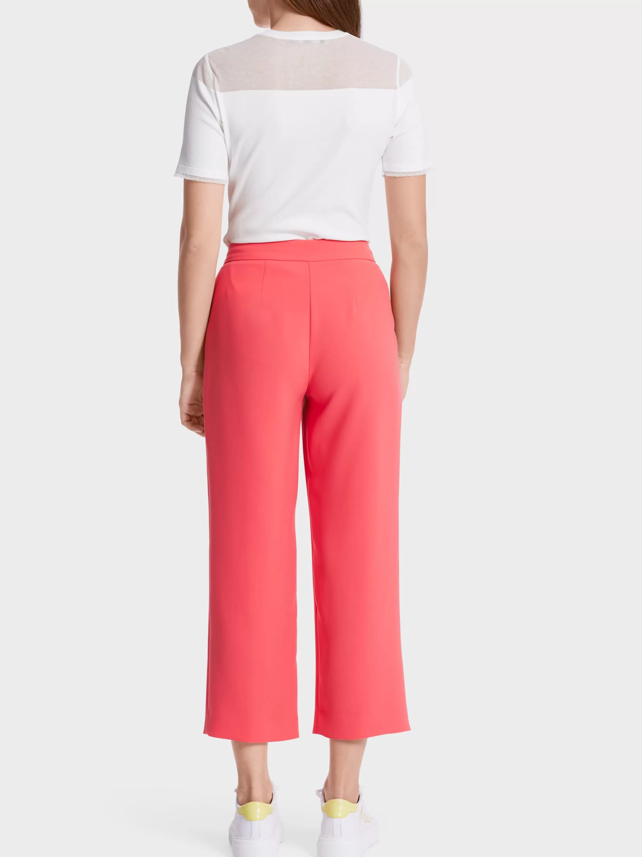 Flash Sale Marc Cain Weichfallende Hose WELLINGTON in ¾ Länge deep coral