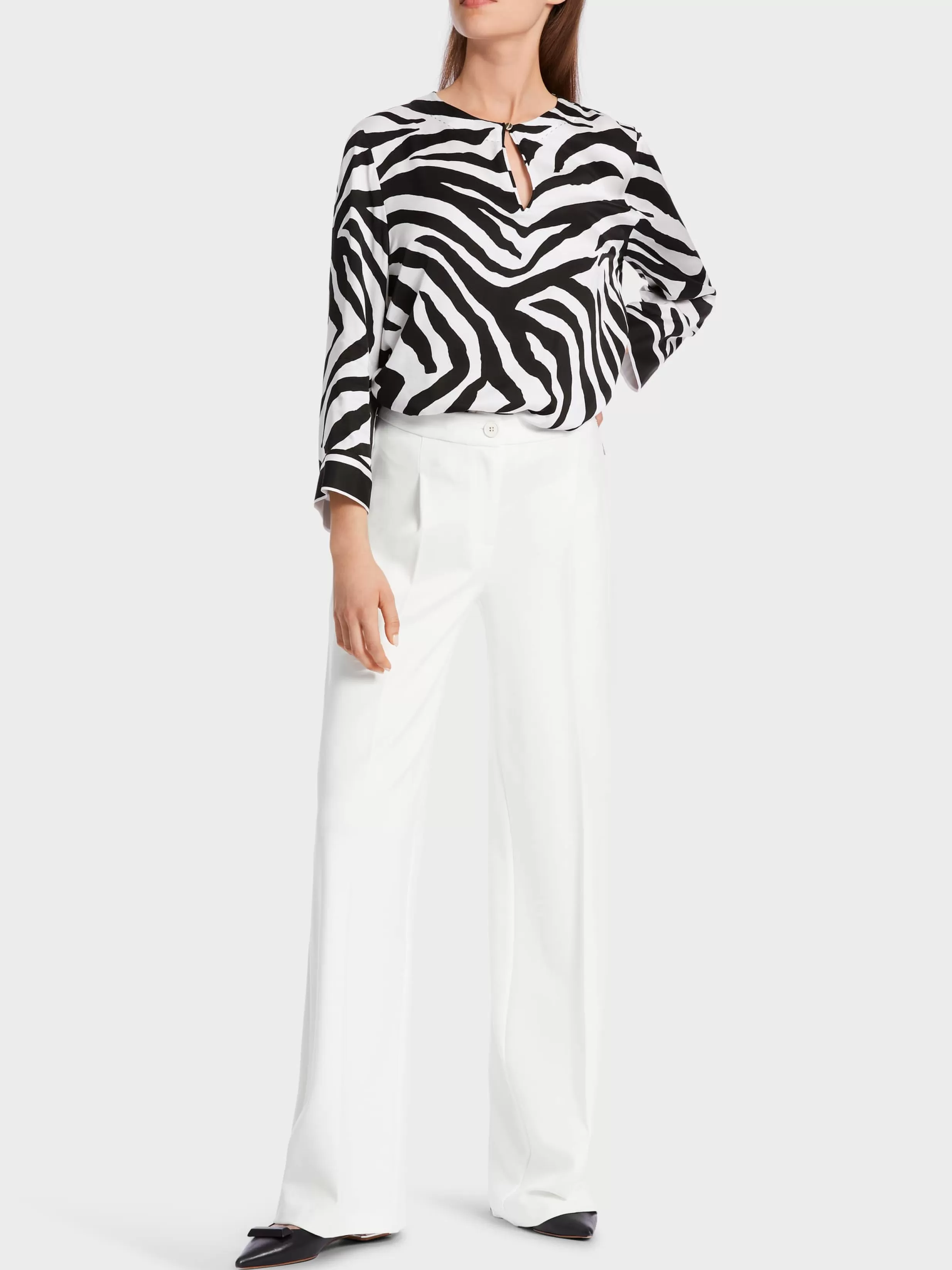 Store Marc Cain Weite Hose WICHITA off-white