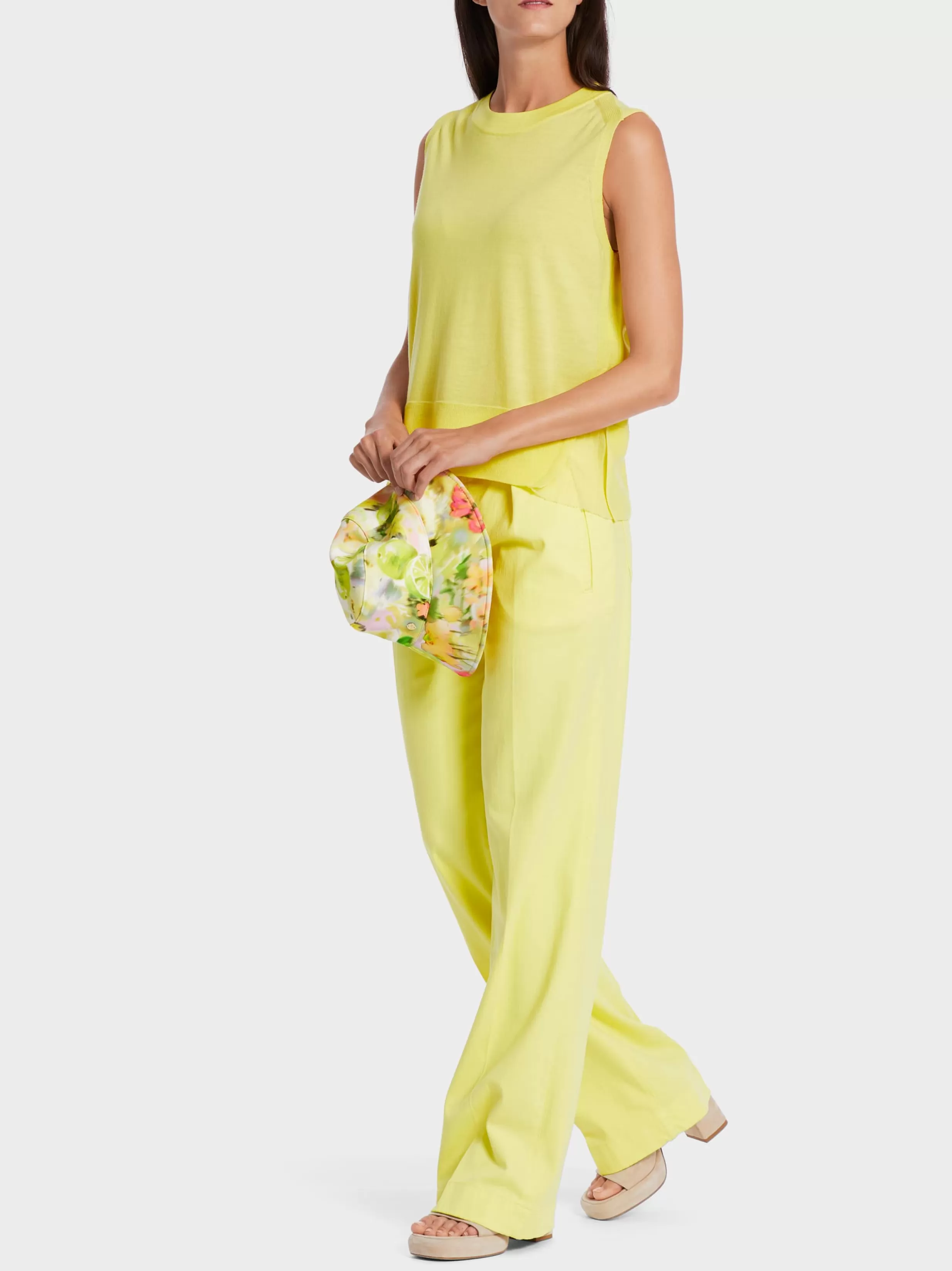 Discount Marc Cain Weites Top "Rethink Together" pale lemon