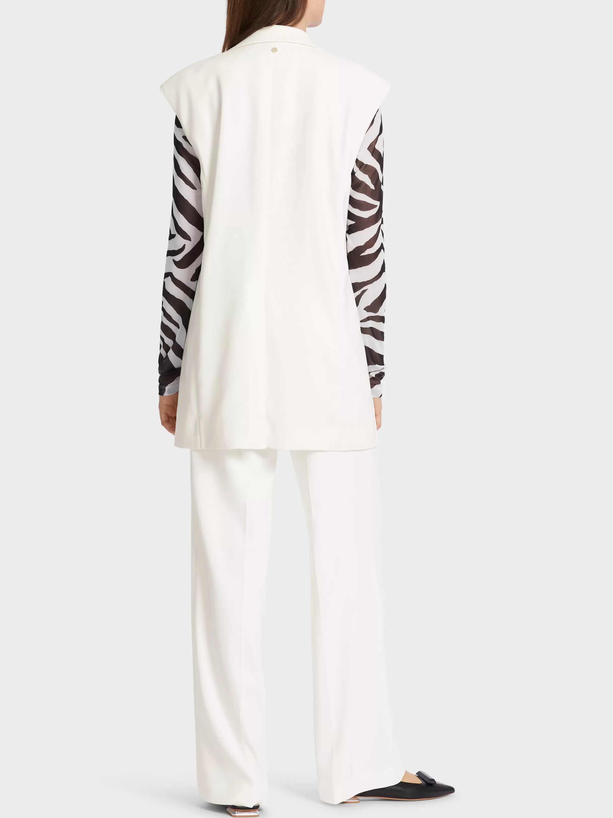 Best Marc Cain Weste mit Revers off-white